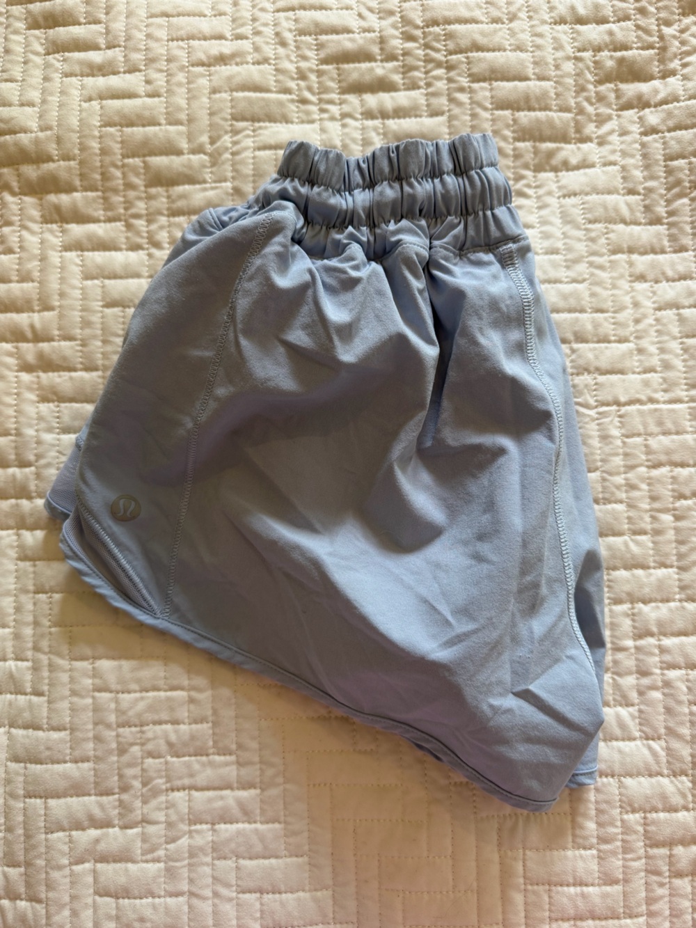 Lululemon Light Blue Hotty Hot Athletic Shorts 2 inch